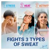 Secret Clinical Strength Antiperspirant Deodorant for Women, 3X Stress Protection, 72hr Sweat & Odor Protection, PH Balancing Minerals, Invisible Solid, Completely Clean Scent, 1.6 oz