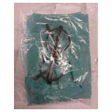 ZZIHAN Kids Doctor Costume Green Medical Scrubs Outfit with Stethoscope, Mask & Cap & Glasses,for Halloween, Career Day & School Play, Pretend Play, Nurse, Dentist & Vet Dress-Up for Boys & Girls 7-8