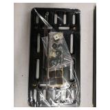 XCLPF Front License Plate Bracket,No Drill License Plate Holder,License Plate Mounting kit,Universal Bumper Car Frame Mount Adapter,Black License Plate Frames with Screw Cap,Cable Ties