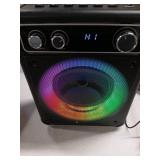 VOSOCO Karaoke Machine, Portable Bluetooth Karaoke Speaker with 2 Wireless Microphones, PA System for Adults Kids with LED Lights & Echo Adjustment, Supports TWS/TF/USB/AUX for Home Party