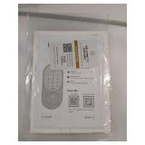 Keyless Entry Door Lock with Handle: NUTOMO Silver Fingerprint Door Lock Set,Smart Door Lock with Handle,Electronic Keypad Deadbolt for Front Door,Easy Installation Code Auto Lock for Home