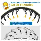 Mayerzon No Pull Dog Collar, Patented Martingale Collar for Small Medium Large Dogs with Buckle and Heavy Duty Nylon for Walking Training Hunting, Safe and Easy to Use(L, Green)