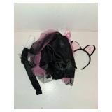 SVMK Girls Cat Costume Kids Toddler Kitty Dress Costumes Accessories Cat Ears Headband Gloves Tail Halloween Dress Up Cosplay (110)