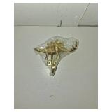 BROOK AND BIRCH Dinosaur Wall Hook Gold Animal Bird Iron Hook Vintage Iron Coat Hook Hanger for Hanging Coat Towel Hat Bags Cups Wall Mounted - 1 pc