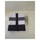 Yieldeer Geometric Shower Curtain Black and White Grey Modern Abstract Masculine Shower Curtains for Mens Bathroom Decor, Waterproof Fabric with Hooks 70 x 72 Inch