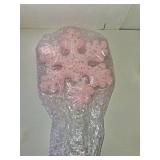 Gejoy 15.75 Inch Pastel Christmas Tree Topper Snowflake Candyland Pink Christmas Decorations Tree Topper Snowflake Decor for Xmas New Year Holiday Party Decor