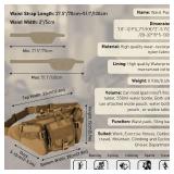 Mtgluk Tactical Fanny Pack, Military Outdoor Waist Bag Belt Packs Hip Bumbag Utility Bags with Adjustable Strap for Cycling Hiking Hunting (Brown)