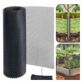 Watayo 20 Ft Mesh Tree Guard Trunk Protectors- Tree Bark Protector- Flexible Net Tree Guard with 100 Pcs Ties for Tree Protectors from Deer Mowers Trimmers