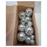 Geetery 70 Pcs Disco Ball Cake Topper Various Sizes Reflective Mirror Silver Mini Small Disco Ball Cake Decorations for Centerpiece 70s 80s Birthday Party Wedding Decor