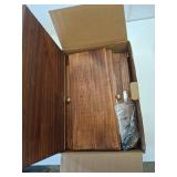 Sunhoo Bread Box for Kitchen Countertop Wooden Bread Storage Container Bin 2 Layer Breadbox Holder Large Capacity Keeper Vintage Farmhouse Food Organizer Pantry Shelf Acrylic Window (Brown)