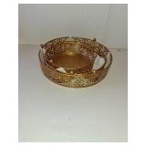 Vorriop 3 Set Gold Cake Stand - Dessert Cupcake Pastry Candy Display Plate for Party - Elegant Round Cylinder Columns tables for Weddings Cake Stands - Plant Tables - Birthday Party