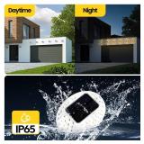 Solar Deck Lights Outdoor LED Solarpower Step Lights IP65 Waterproof Powered Solar Fence Light Dusk to Dawn Fence Light For Outside Wall Railing Patio Garden Stair Yard Pool Pathway Changing Lighting