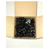 Kclongvs 60 Pcs Clothes Hanger Connector Hooks, for Velvet Huggable Hangers, Wooden Hangers, Heavy Duty Space Saving for Closet (Black,60)