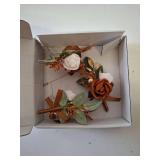 Gvhntk  pcs Burnt Orange Boutonniere for Men Wedding Groom Groomsmen Best Man Terracotta Artificial Flowers Boutonniere for Fall Rustic Wedding Ceremony Anniversary Prom Flowers Formal Dinner Party - 