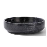 CM CHIC MONDAY 6.7" Large Decorative Bowl, Natural Marble Decorative Bowls for Home Decor, Key Bowl, Candy Bowl, Smudge Bowl, Coffee Tables Centerpiece (Natural Black)