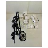 Unicozin LED 8 Light Track Lighting Kit, Black 8 Way Ceiling Spot Lighting, Flexibly Rotatable Head, Track Light Included 8 x LED GU10 Bulb (4W, Daylight White 5000K, 400LM)