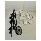 Unicozin LED 8 Light Track Lighting Kit, Black 8 Way Ceiling Spot Lighting, Flexibly Rotatable Head, Track Light Included 8 x LED GU10 Bulb (4W, Daylight White 5000K, 400LM)