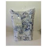 H.VERSAILTEX Blackout Curtains 84 Inch Length 2 Panels Set Floral Print Curtain Drapes for Living Room Thermal Insulated Grommet Window Curtains for Bedroom - French Jouy Flora in Blue