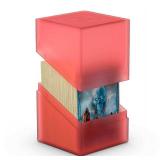 Ultimate Guard Boulder 100+ Classic, Deck Case for 100 Double-Sleeved TCG Cards, Ruby, Secure & Durable Storage for Trading Card Games, Soft-Touch Finish