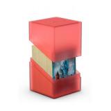 Ultimate Guard Boulder 100+ Classic, Deck Case for 100 Double-Sleeved TCG Cards, Ruby, Secure & Durable Storage for Trading Card Games, Soft-Touch Finish