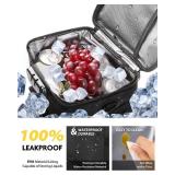 SafeDelux Insulated Lunch Bag with Combination Lock - Durable, Leakproof, Soft Cooler Bag with Adjustable Shoulder Strap for Men Women