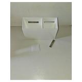 BEYGORM Magnetic Dry Erase Marker Holder for Whiteboard,Non-slip Acrylic Magnet Pen Holder for Fridge Refrigerator,Locker Organizer for Work,Locker Accessories,Pencil Cup for Desk(White)