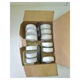 Yiliaw 12 Pack LED Puck Lights Remote Control 16 Color Changeable Under Cabinet Lights, Battery Operated Lights Night Light with Dimmer & Timmer for Closet Bedroom Kitchen, White