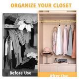 Closet Rods For Hanging Clothes, 17-40 Inch Adjustable Closet Rod, Stainless Steel Heavy Duty Closet Hanging Rod-Gold