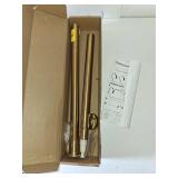 Closet Rods For Hanging Clothes, 17-40 Inch Adjustable Closet Rod, Stainless Steel Heavy Duty Closet Hanging Rod-Gold