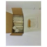 Dunkive 15 Pcs 15H Natural Beeswax Candles for Candle Lanterns, Emergency Candle for Outdoor Survival, Smokeless Long Lasting Bougie for Home Power Outages, Emergency, Survival(Yellow,Beeswax)