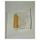 Dunkive 15 Pcs 15H Natural Beeswax Candles for Candle Lanterns, Emergency Candle for Outdoor Survival, Smokeless Long Lasting Bougie for Home Power Outages, Emergency, Survival(Yellow,Beeswax)