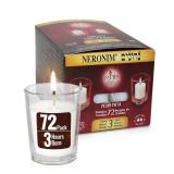 Only Kosher Candy Neronim 3 Hours Burning Time Votive Shabbat Candle, Traditional Shabbos Candles, 72 Pack