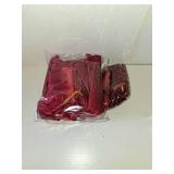 AerWo Burgundy Christmas Tree Topper Bow with 30 Small Velvet Bows for Christmas Tree, 27.5 x 78.7 Inch Large Red Christmas Bows with Long Streamers for Home Tree Wreath Car Outdoor Christmas Decor