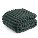 Bedsure GentleSoft Mallard Green Fleece Blanket for Couch - Cozy Soft Blankets for Women, Cute Small Throws for Girls, 50x70 Inches
