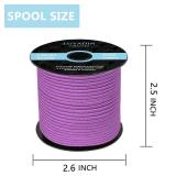 LUYADIN Paracord 240lb - Diameter 2mm Micro Utility Cord -3 Strand Parachute Spool Cord - 100ft 200ft,Paracord for Camping,Hiking,Fishing,Outdoor and DIY