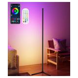 KFM Corner Floor Lamp, 65" Smart RGB LED Corner Lamp with App & Remote Control, 16M Colors,300+ Modes, Music Sync & Timer, Modern Mood Light for Living Room, Gaming Room & Bedroom (1)