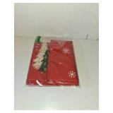 GEEORY Christmas Table Runner 13x60 Inch, Xmas Trees Snowflakes Holiday Decorative Farmhouse Table Decoration for Kitchen Dinning, Indoor Outdoor Dinner Party Decor (Red) GT150-60