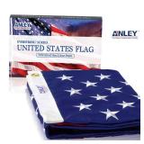 ANLEY EverStrong Series American Flag 4x6 Foot Heavy Duty - Embroidered Stars and Sewn Stripes - 4 Rows of Lock Stitching - US National Banner Flags with Brass Grommets 4 X 6 Ft