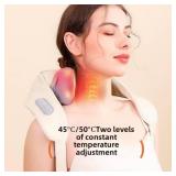 Spark Imagine Neck Massager - 2025 New Spark Imagine Lymphatic Massage,Cordless Neck Massager with Heat,for Neck, Traps, Back, Gifts Men Women Mom Dad(White)