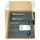 METOWARE Adjustable Trailer Hitch - Aluminum Tow Hitch Fits 2-Inch Receiver - Heavy Duty Drop Hitch with 4-Inch Drop/Rise for Truck (14,000 LBS GTW), Double Stainless Steel Locks & Hitch Pin - Ret