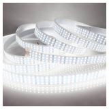 LEDENET 16.4Ft Super Bright Triple Row LED Strip Lights, Daylight White 6000K DC12V 1800LEDs Dimmable Flexible Truck LED Tape Lights, Outdoor Waterproof IP67 Wheel Light Strips