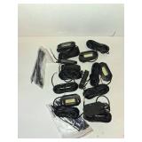 8Pods Metal Bright Pure White LED Rock Lights Kit,Per pod provided 15FT Power Cord,6500K 36LEDs Neon Underglow Light Aluminum Waterproof Fender Lights for Trucks Trailer Jeep Off Road ATV UTV