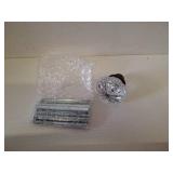 Amylove 8 Set Crystal Door Knobs Mortise Style Fluted Glass Door Knobs Antique with Spindle Antique Doorknobs for Interior Doors (Bronze)