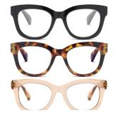 FSRTEP Oprah Style Readers for Women - Stylis Style Reading Glasses Blue Light Blocking and Spring Hinge Oval Ladies HCX +1.0