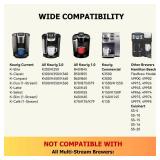 Reusable K Cups for Keurig K Elite, K Classic, K Compact, K Latte, K Duo and All 2.0 & 1.0 Coffee Makers, 4 Pack K Cup Coffee Filters - Black