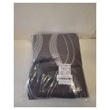 NICETOWN Extra Long Blackout Curtains for Large Window, Foil Printed Wave Lines Energy Saving Thermal Insulated Blackout Draperies for Kids Nursery Boys Bedroom (1 Pair, 52 inches by 108 inches, Grey)