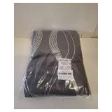 NICETOWN Extra Long Blackout Curtains for Large Window, Foil Printed Wave Lines Energy Saving Thermal Insulated Blackout Draperies for Kids Nursery Boys Bedroom (1 Pair, 52 inches by 108 inches, Grey)