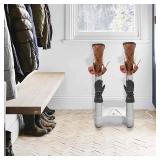 LifeSmart BD001 4 Post Fast Airflow, Timer, and 250W Convection Heater, Quick and Efficient Dryer for Work, Snow Boots, Canvas Shoes, Socks, and Gloves with Overheat Protection, Small, White