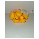 Kalafona Waterproof No Squeak No Hole No Bebe Noise 10 Pcs 3 Inch Rubber Funny Yellow Ducky Duck Bath Pool Toy Without Hole for Kid Shower Bathtub Toy Birthday Party Decor Cake Topper in Bulk