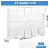 Acrylic Straw Dispenser Organizer, Straws Storage Container, Reusable Metal Straw Holder for Countertop & Cabinet Storage - Ideal for Tumbler Cups, Keep Straws Neat & Accessible